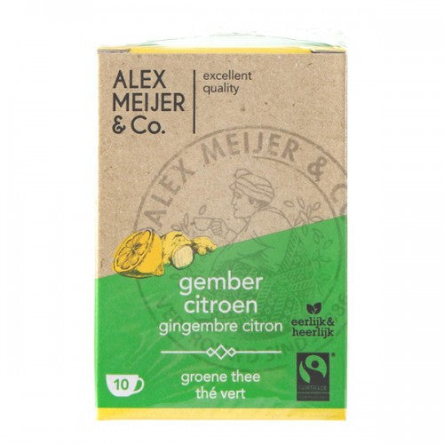 Alex Meijer Lemon Ginger Tea 20gr The Dutch Shop