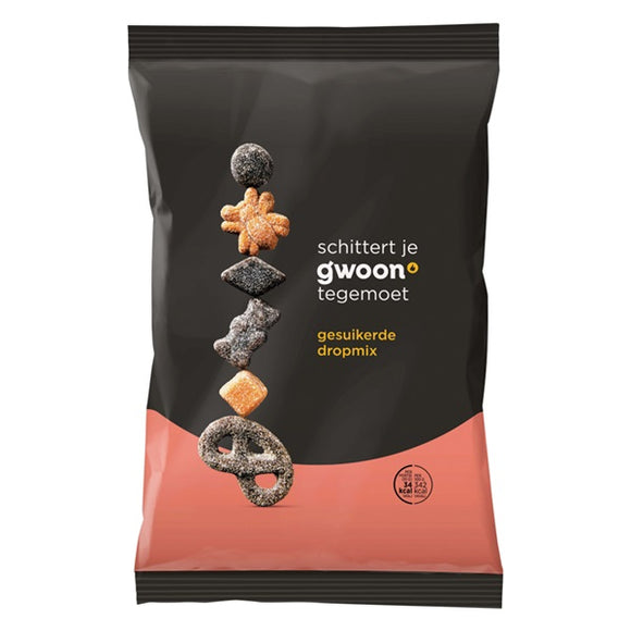 G'woon Sugared Liquorice Mix 400gr