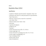 Boska Raclette Maxi 220V