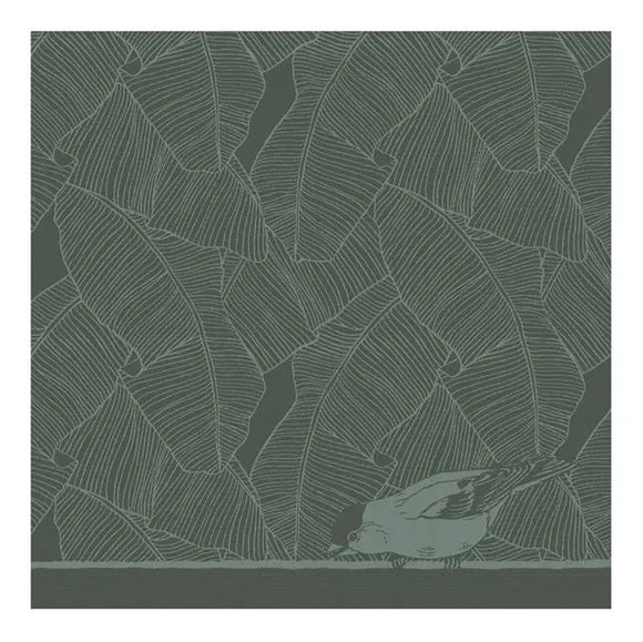 DDDDD Tea towel birdy green