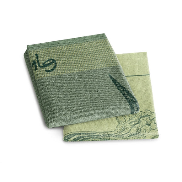 DDDDD Tea or hand towel greens green