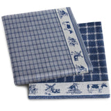 DDDDD Tea or hand towel Dutchie blue