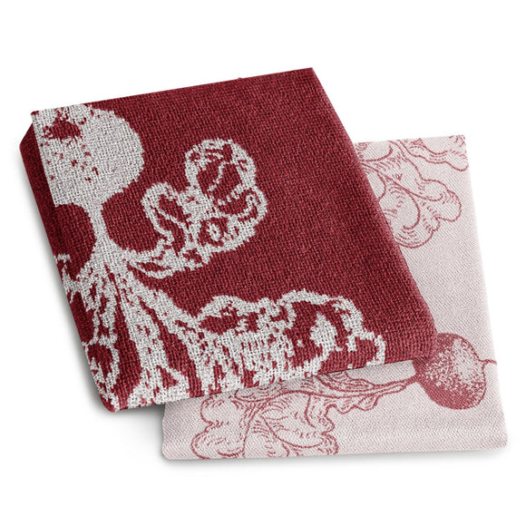 DDDDD Tea or hand towel radish red