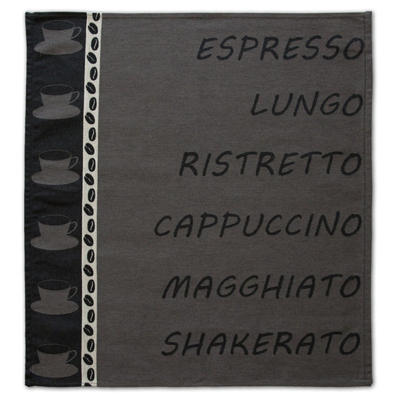 DDDDD Tea or hand towel ristretto anthracite