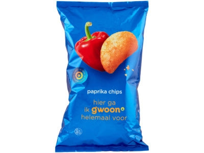 G'woon Paprika Chips 250gr
