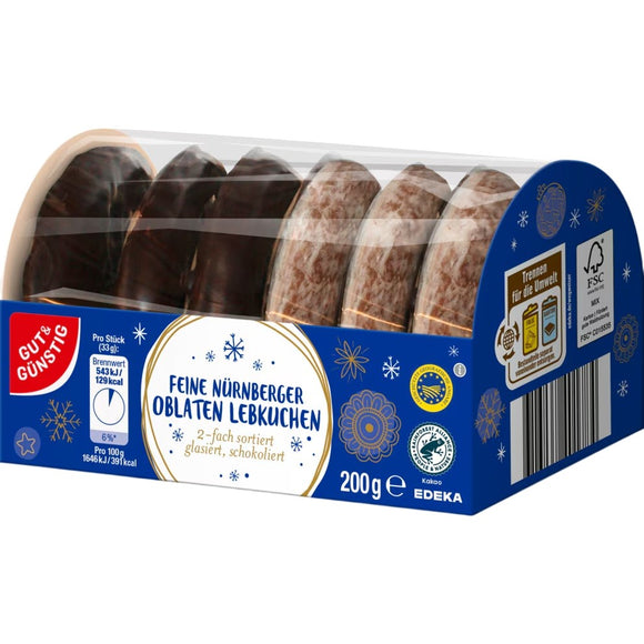 Gut & Günstig Gingerbread Wafer Biscuits – assorted 200g