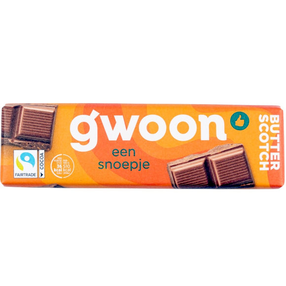 G'woon Butterscotch Chocolate Bar 100g