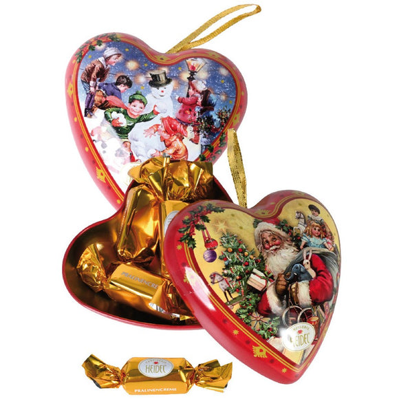 Heidel Christmas Nostalgia Tin Heart Ornament 54g