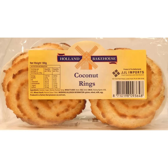 Holland Bakehouse Coconut Rings 180g