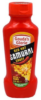 Gouda's Glorie Red Hot Samurai Sauce 550ml