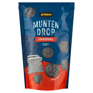 Jumbo sugarfree Licorice sweet Coins 100g