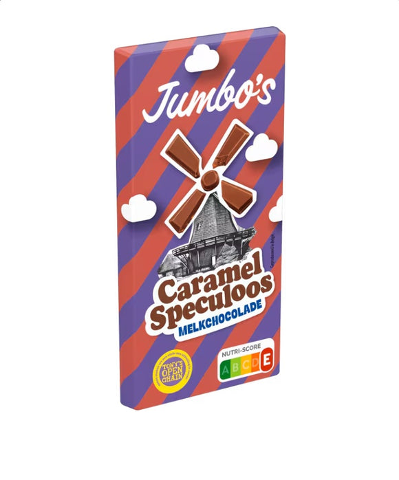 Jumbo's chocolate bar milk – caramel speculoos 140g