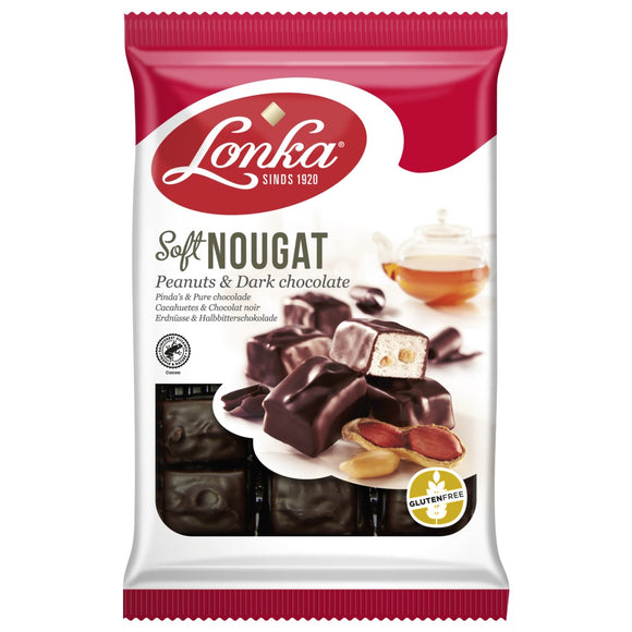 Lonka Soft Nougat Peanuts & Dark Chocolate 220g