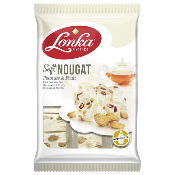 Lonka Nougat Peanuts & Fruit 220g