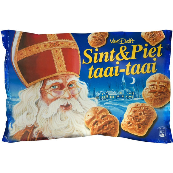 Van Delft Sint & Piet Taai-Taai Mini Gingerbread Biscuits 500g