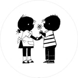 Wallpaper Circle Jip & Janneke – Flower