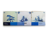 6 Coasters Delft Blue Tiles