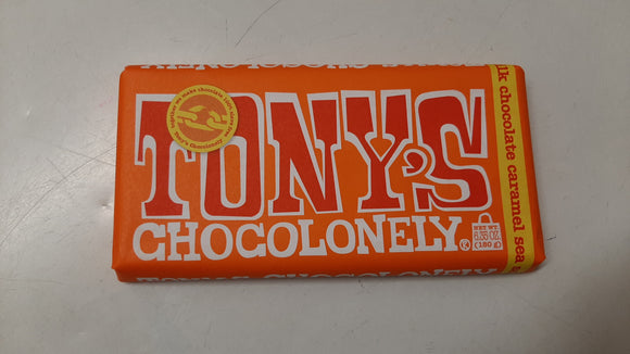 Tony's Chocolonely Milk chocolate Caramel sea salt 180g