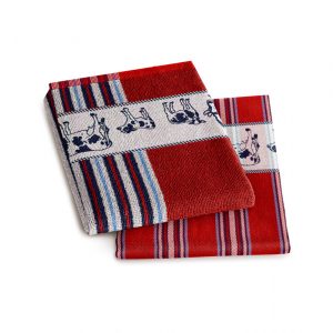 DDDDD Tea -/ handtowel Frisian Red