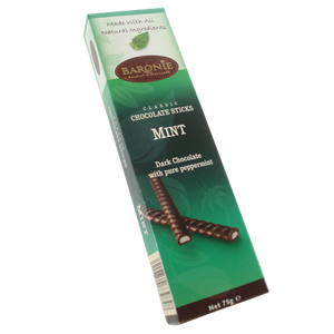 Baronie Mint Chocolate Sticks 75gr