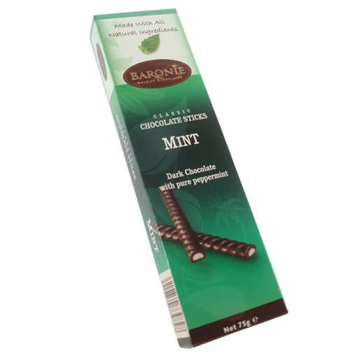 Baronie Mint Chocolate Sticks 75gr