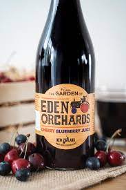 Eden Orchard Pure Cherry or Blueberry Juice