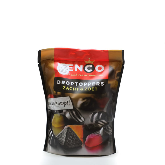 Venco Droptoppers Liquorice Soft & Sweet 255gr