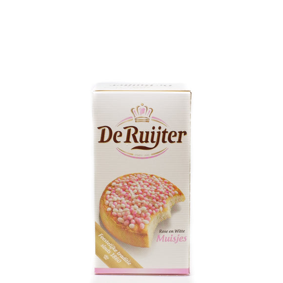 De Ruijter Glazed Aniseed Sprinkles Pink 330gr