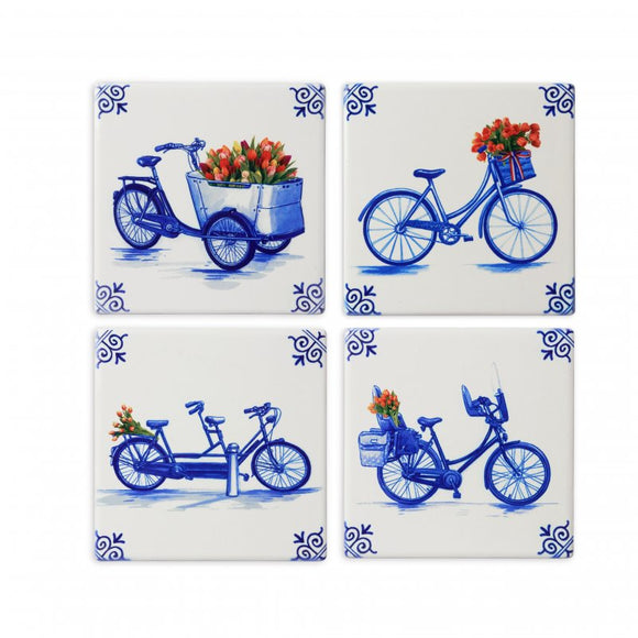 Coasters, Bicycles set of 4
